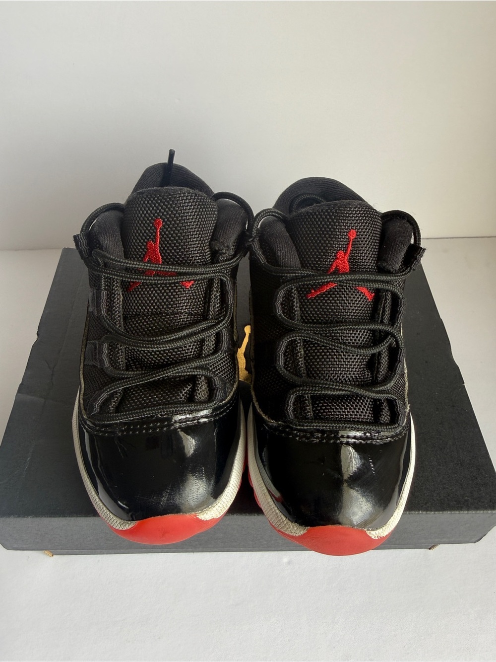 Jordan Kids' Black and Red High-Top Sneakers